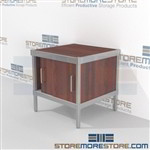 Organize your mailroom with mail sort consoles with sliding doors strong aluminum framed console and variety of handles available quality construction Start small with expandable mail room furniture, expand as business grows Efficient mail center table