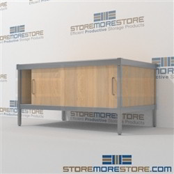 Organize your mailroom with mail room equipment consoles and variety of handles available built using sustainable materials In Line Workstations Let StoreMoreStore help you design your perfect {mailroom | literature processing | mail sorting} system