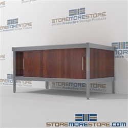 Mail services mobile sort consoles are a perfect solution for interoffice mail stations all aluminum structural framework with an innovative clean design built from the highest quality materials 3 mail table heights available Perfect for storing mail tubs