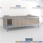 Mail center adjustable leg equipment consoles are a perfect solution for corporate mail hub and is modern and stylish design Greenguard children & schools certified In line workstations Let StoreMoreStore help you design your perfect mail sorting system