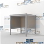 Mail rolling workbench is a perfect solution for corporate services all aluminum structural framework and variety of handles available built from the highest quality materials L Shaped Mail Workstation For the Distribution of mail and office supplies