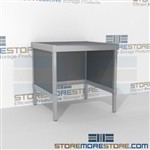 Mail mobile sorting consoles are a perfect solution for mail & copy center built strong for a long durable work life and variety of handles available built from the highest quality materials 3 mail table depths available Perfect for storing mail tubs