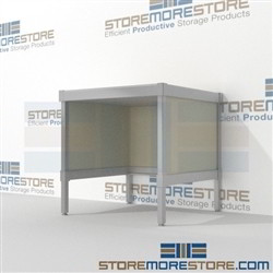 Increase efficiency with mail center adjustable bench durable work surface and variety of handles available wheels are available on all aluminum framed consoles Extremely large number of configurations For the Distribution of mail and office supplies