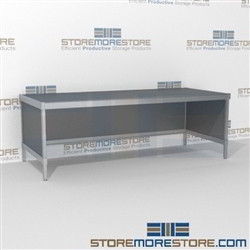 Mail services adjustable equipment consoles are a perfect solution for corporate services built strong for a long durable work life and comes in wide range of colors skirts on 3 sides Full line for corporate mailroom Easily store sorting tubs underneath