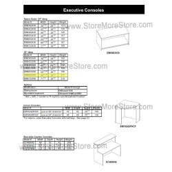 Mail Console w/Shelf 69-13/16"w x 30"d x 30"h, #SMS-90-EMS693030