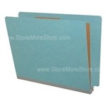 Blue Pressboard Classification Folder Side Tab Letter Size, 12.25"W x 9.5"H, #SMS-97-S42143-BL