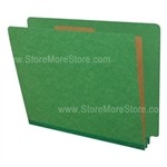 Moss Green Pressboard Classification Folder Side Tab Letter Size, 12.25"W x 9.5"H, #SMS-97-S42143-MG