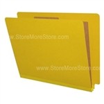 Yellow Pressboard Classification Folder Side Tab Letter Size, 12.25"W x 9.5"H, #SMS-97-S42143-YE