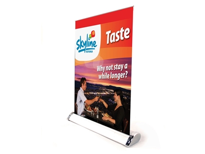 Mini single side roll up banner stand (stand only)