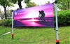 Outdoor banner post