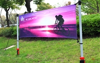 Outdoor banner post