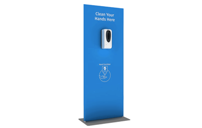 Touch Free Hand Sanitizer Banner stand