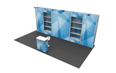 B36104 Peninsula Booth 10x20 ft - Full Package