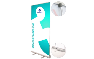 Never Fall Retractable Banner Stand 24x80"