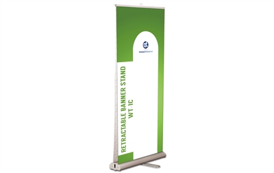 Double-sided Retractable Banner Stand, 33.5x80"