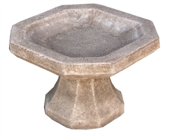 Octagonal Bird Bath - Small