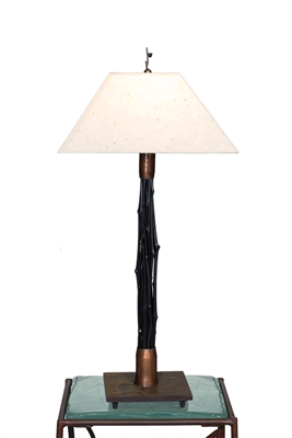 Tall Breeze Black Bamboo Lamp