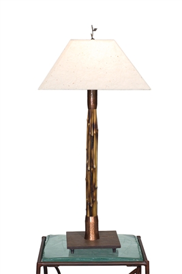 Tall Breeze Brown Bamboo Lamp