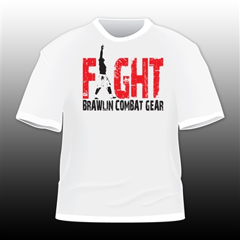 FIGHT Two-Tone Tee BCG Tee by Brawlin