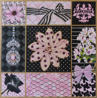 1047 Pink and Black Collage