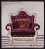 1072d Burgundy Velvet Chair