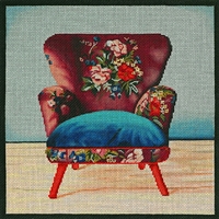 1076a Boho Mauve Chair