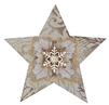 110b White Snowflake Star