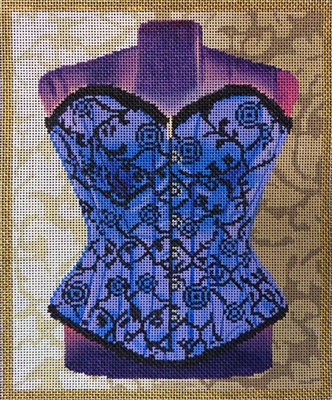 812a Purple Corset