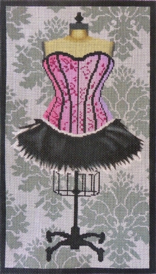 813b Pink Corset Dress