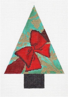 CT-1d Red Bow Tree Ornament