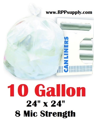 10 Gallon Garbage Bags Can Liners 10 GAL Trash Bags