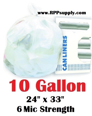 10 Gallon Garbage Bags Can Liners 10 GAL Trash Bags