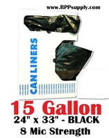 15 Gallon Garbage Bags Can Liners 15 GAL Trash Bags