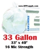 33 Gallon Garbage Bags Can Liners 33 GAL Trash Bags