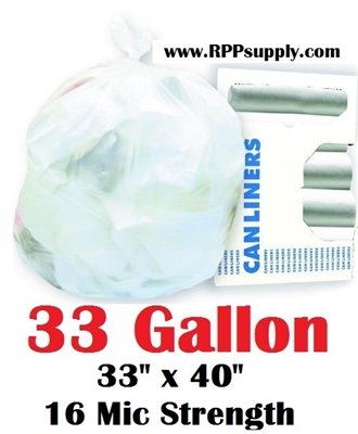 33 Gallon Garbage Bags Can Liners 33 GAL Trash Bags