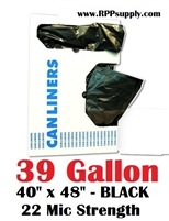 39 Gallon Garbage Bags Can Liners 39 GAL Trash Bags