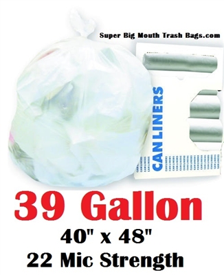 39 Gallon Garbage Bags Can Liners 39 GAL Trash Bags