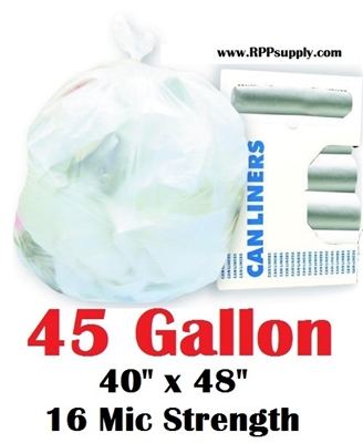 45 Gallon Garbage Bags Can Liners 45 GAL Trash Bags