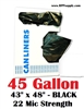 45 Gallon Garbage Bags Can Liners 45 GAL Trash Bags