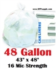 48 Gallon Garbage Bags Can Liners 48 GAL Trash Bags