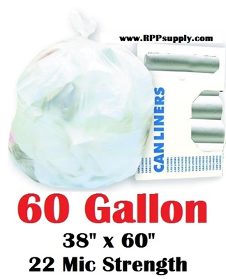 60 Gallon Garbage Bags Can Liners 60 GAL Trash Bags