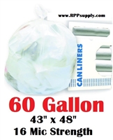 60 Gallon Garbage Bags Can Liners 60 GAL Trash Bags