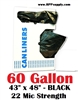 60 Gallon Garbage Bags Can Liners 60 GAL Trash Bags