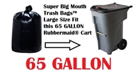 65 Gallon Trash Bags 65 GAL Garbage Bags Can Liners