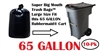 65 Gallon Trash Bags Super Big Mouth Trash Bags 10 Pack