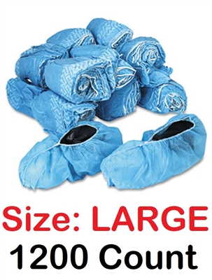 Disposable Shoe Covers Booties for Daycare, Hospital, Medical, Anti Skid Non Skid 1200 Count