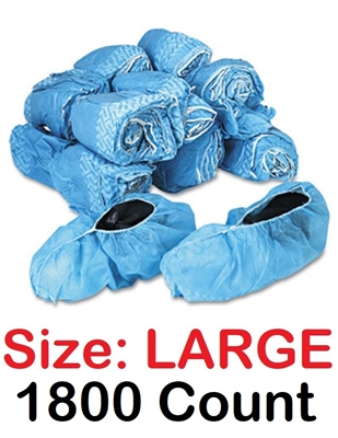 Disposable Shoe Covers Booties for Daycare, Hospital, Medical, Anti Skid Non Skid 1800 Count