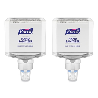 Gojo Purell Model 7753-02 - Advanced Foam Hand Sanitizer Refills - Clean Scent - For ES8 Gel Dispensers - 2 x 1200ml Foam Refill Cartridges