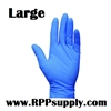 Disposable Blue Nitrile Powder Free Daycare Gloves 10 x 100ct LARGE