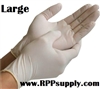 Disposable Powder Free Latex Daycare Gloves 10 x 100ct LARGE
